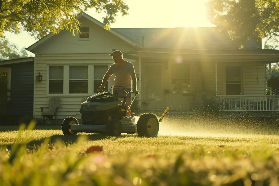 the lawn mower