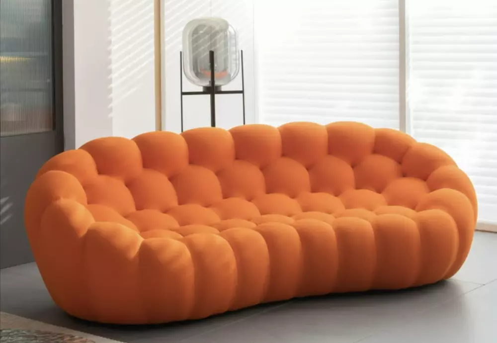 orange bubble sofa